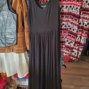 Cynthia Rowley long black pocket dress